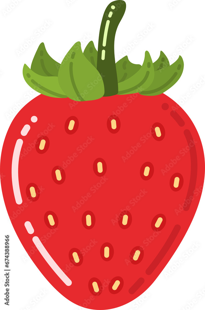 Red Strawberry Illustration Red Strawberry Illustration