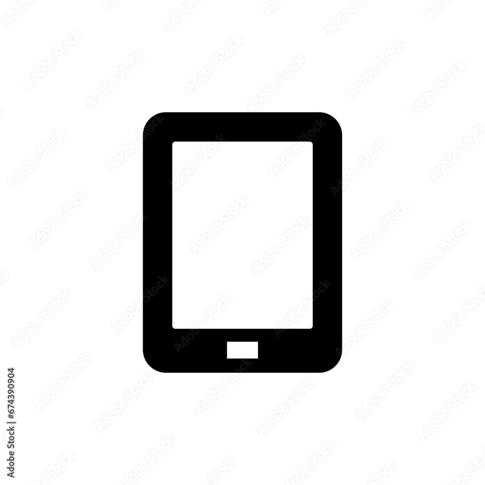 Tablet flat vector icon on white background Tablet flat vector icon on white background