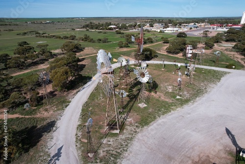 Penong windmills, South Australia photo