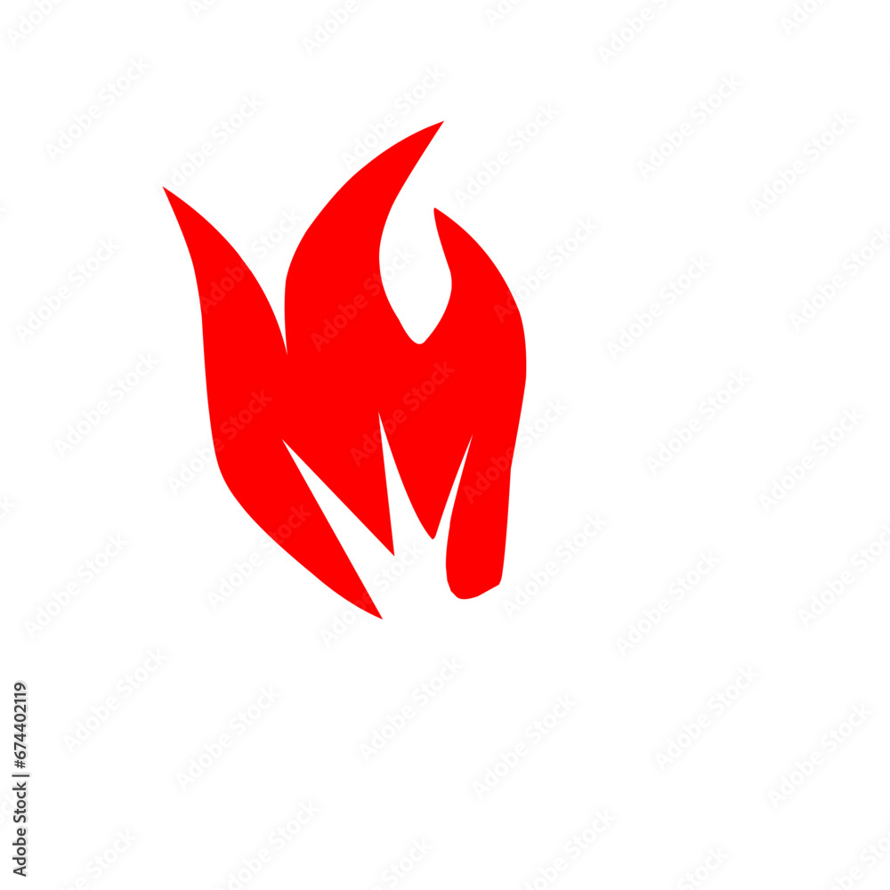 Flat Fire Icon Flat Fire Icon