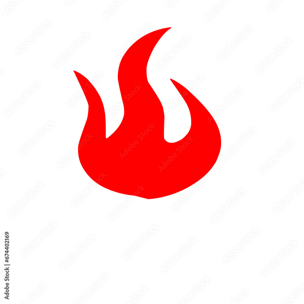 Flat Fire Icon Flat Fire Icon