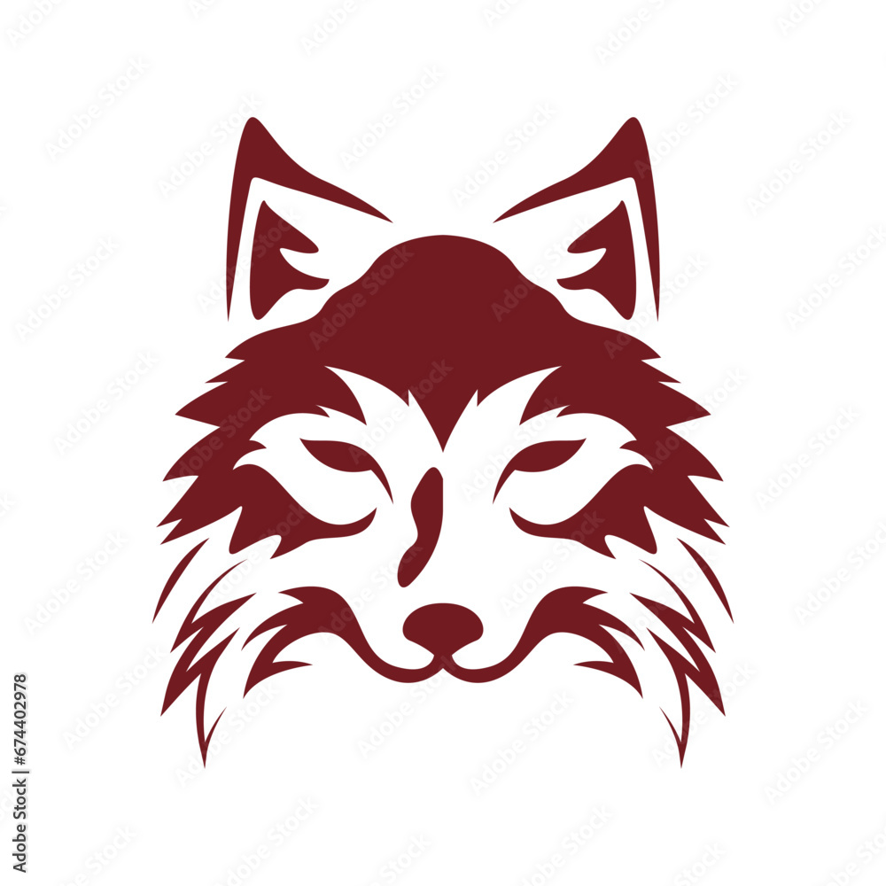 Fototapeta premium Wolf logo design