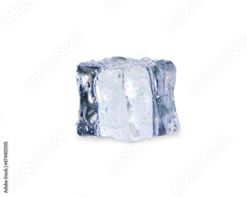 Ice isolated on white background. Ice clipping path