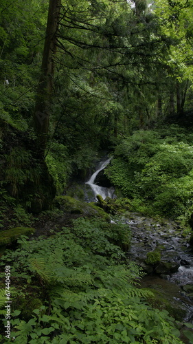 mountain waterfall