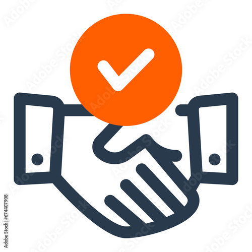 Dealing on Corporate Environment Icon