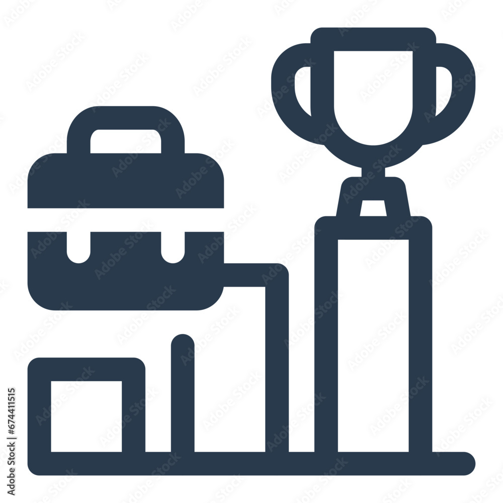 Sustainable Business Success Icon Sustainable Business Success Icon
