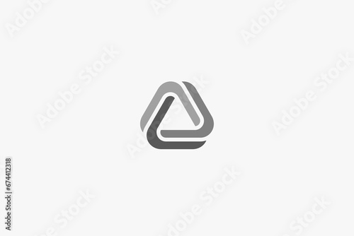 Illustration vector graphic of modern geometric triangle. Good for logo