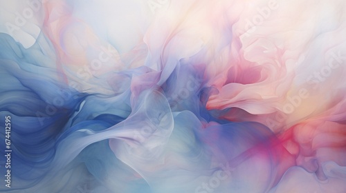 Layers of translucent and opaque colors blending harmoniously in a
