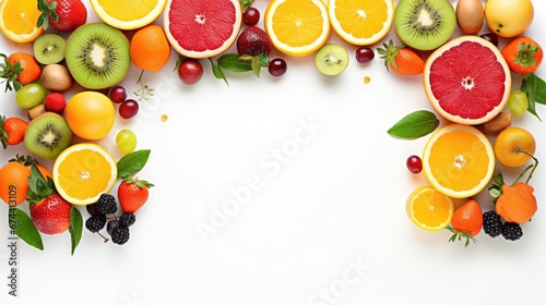 food frame bright fresh top view illustration fruit healthy, organic natural, summer yellow food frame bright fresh top view