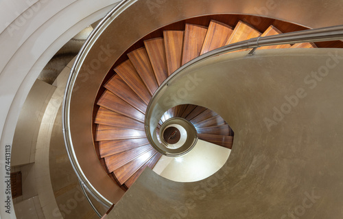 Wallpaper Mural spiral staircase in the house Torontodigital.ca
