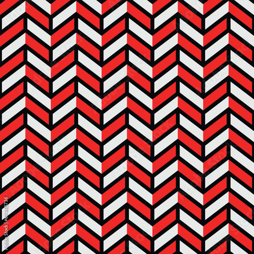 Japanese Zigzag Weave Vector Seamless Pattern 