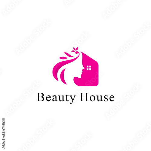 Natural Beauty House Logo Design