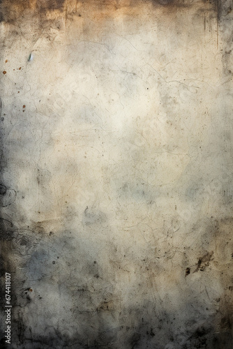 Abstract grungy, concrete, plaster textured background, in brown, beige and gray colors, dark edges. Vertical backdrop for banner, montage or texture. 