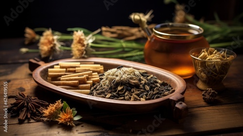 Traditional Chinese herbal medicine tea