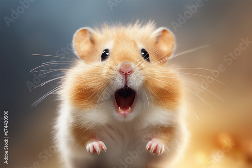 a hamster is laughing © Yoshimura