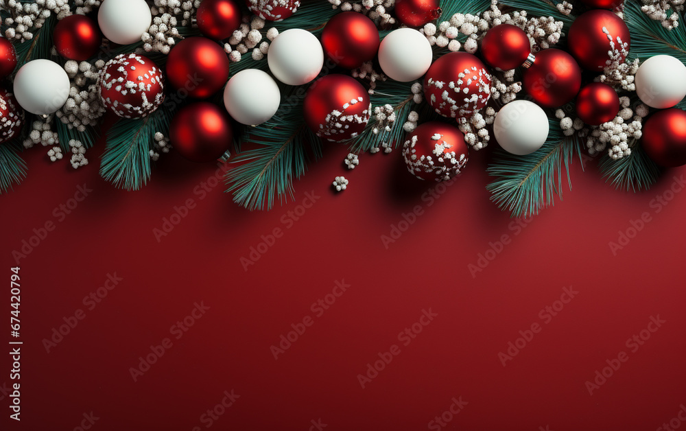 Christmas and New Year background with copy space for greeting card or web banner Christmas and New Year background with copy space for greeting card or web banner