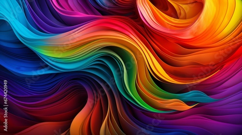 Vivid  swirling colors forming intricate patterns in a