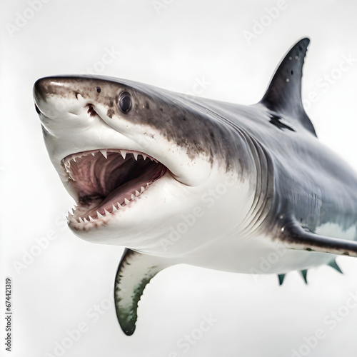 shark isolated on white background