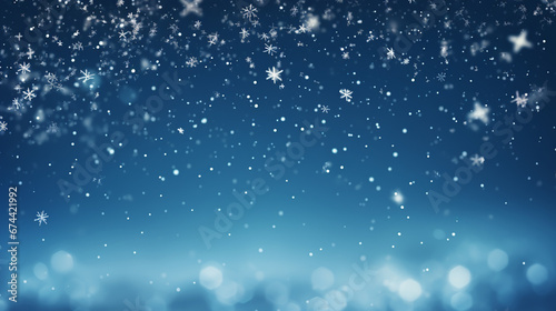 Heavy snowfall in different shapes and forms. Falling Christmas snow. Realistic falling snowflakes isolated on transparent background. Place for text