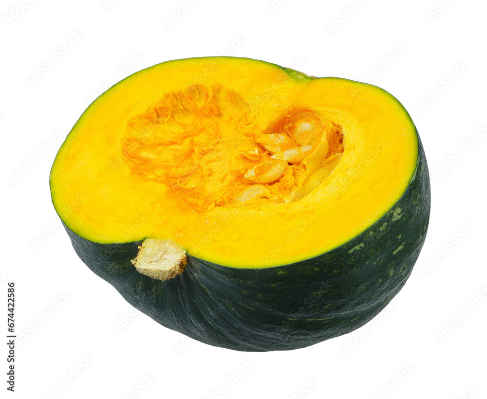 Slice pumpkin isolated on white background Slice pumpkin isolated on white background