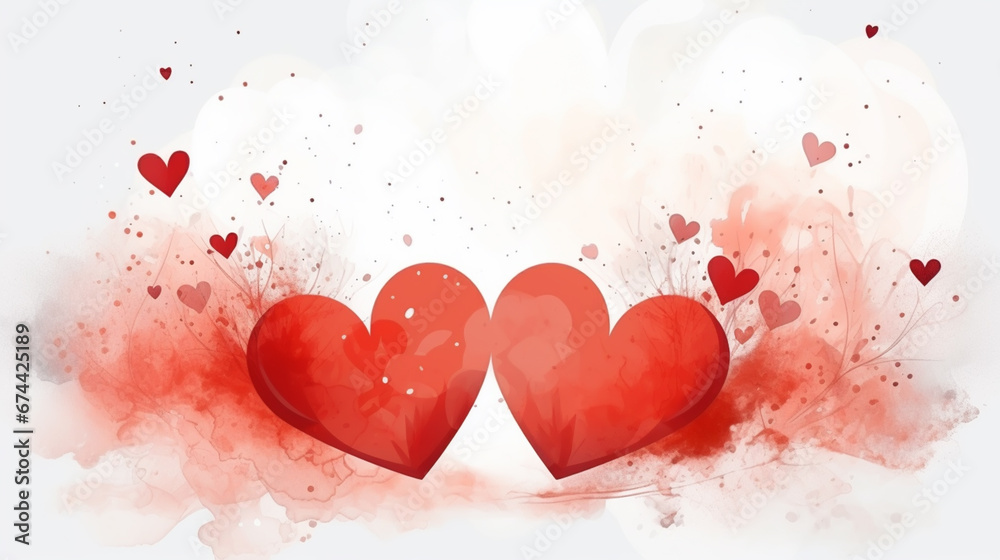 Watercolor heart. Valentines day Greating card, love, relationship, art, painting. Watercolor heart. Valentines day Greating card, love, relationship, art, painting.