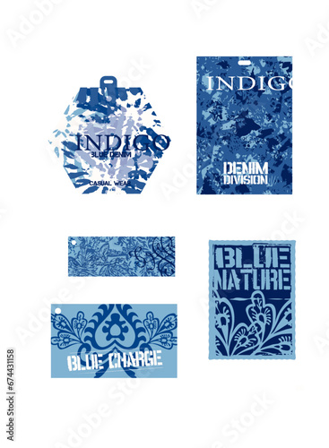 Set of template  labels and various fashion decorations Created with Adobe Illustrator 