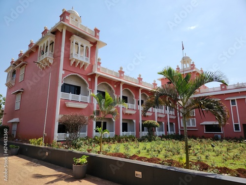 Lonavala, Maharashtra India - Apr 24 2023: Shree Narayani Dham Temple in Tungarli, Lonavala.
