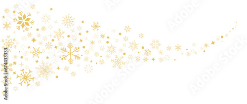 Elegant winter snowflake background vector illustration. Luxury decorative snowflake and snowfall on white background. Design suitable for invitation card  greeting  wallpaper  poster  banner.