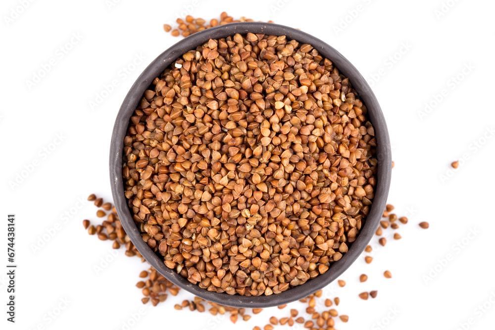 Buckwheat groats in a bowl Buckwheat groats in a bowl