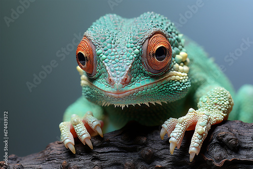 A charming baby chameleon