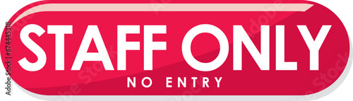 unique signed staff only vector illustration ready to print