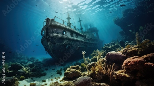 A Beautiful Photograph Capturing the Eerie Allure of a Sunken Ship © rorozoa