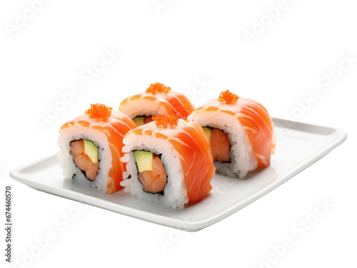 sushi isolated on transparent background
