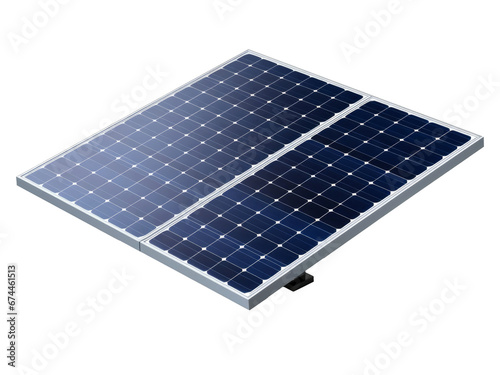 solar panel isolated on transparent background