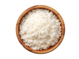 bowl of rice isolated on transparent background