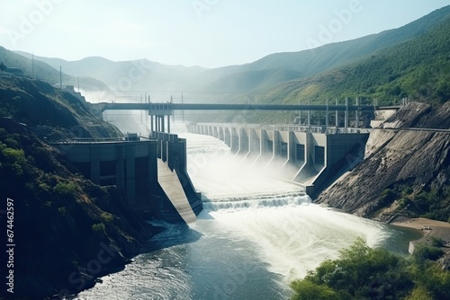 Renewable energy sources: hydroelectric power plants, heat pumps and other types of clean energy.