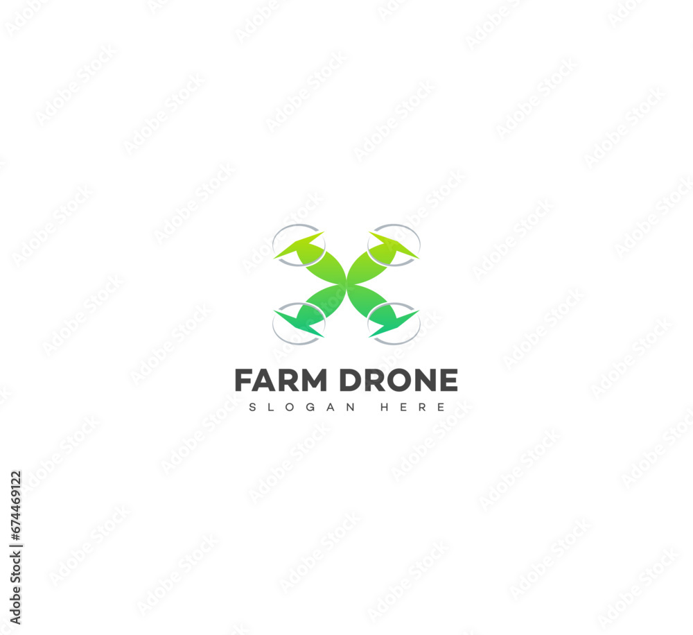 Farm Drone logo, Farm tech logo, Drone technology agriculture logo. Drones for Agriculture logo template. Farm Drone logo, Farm tech logo, Drone technology agriculture logo. Drones for Agriculture logo template.
