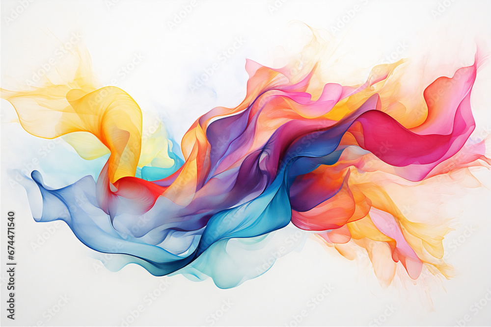 Colorful abstract background with water paint splash, full splash in close up, random curve, hyper realistic, beautiful dreamy light Colorful abstract background with water paint splash, full splash in close up, random curve, hyper realistic, beautiful dreamy light