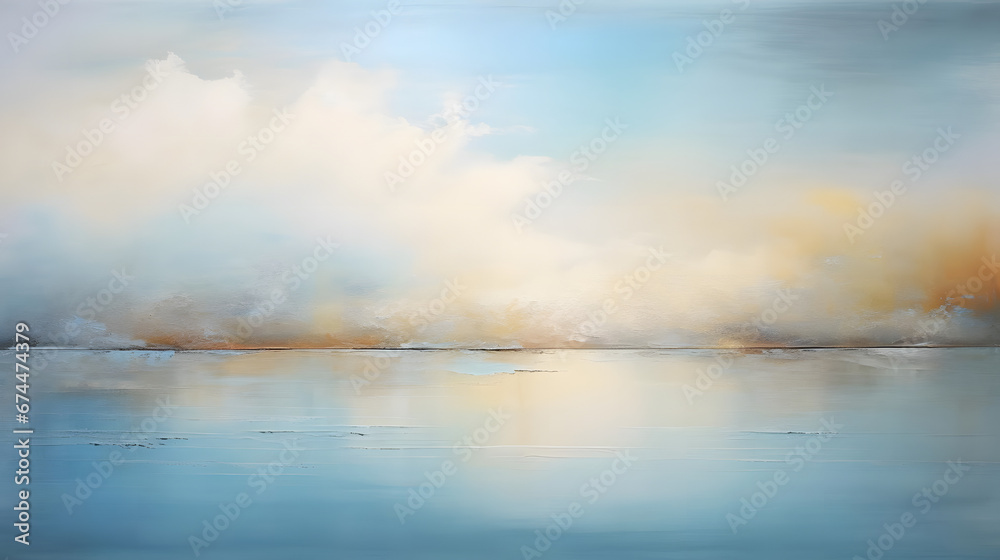 Tranquil Waterscape Dreams, Water Lake, abstract landscape art, Generative AI Tranquil Waterscape Dreams, Water Lake, abstract landscape art, Generative AI