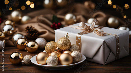 Christmas time, a beautiful gift box  © Bogdan