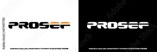 Modern Bold Font Sport Alphabet. Typography urban style fonts for technology, digital, movie logo design. vector illustration