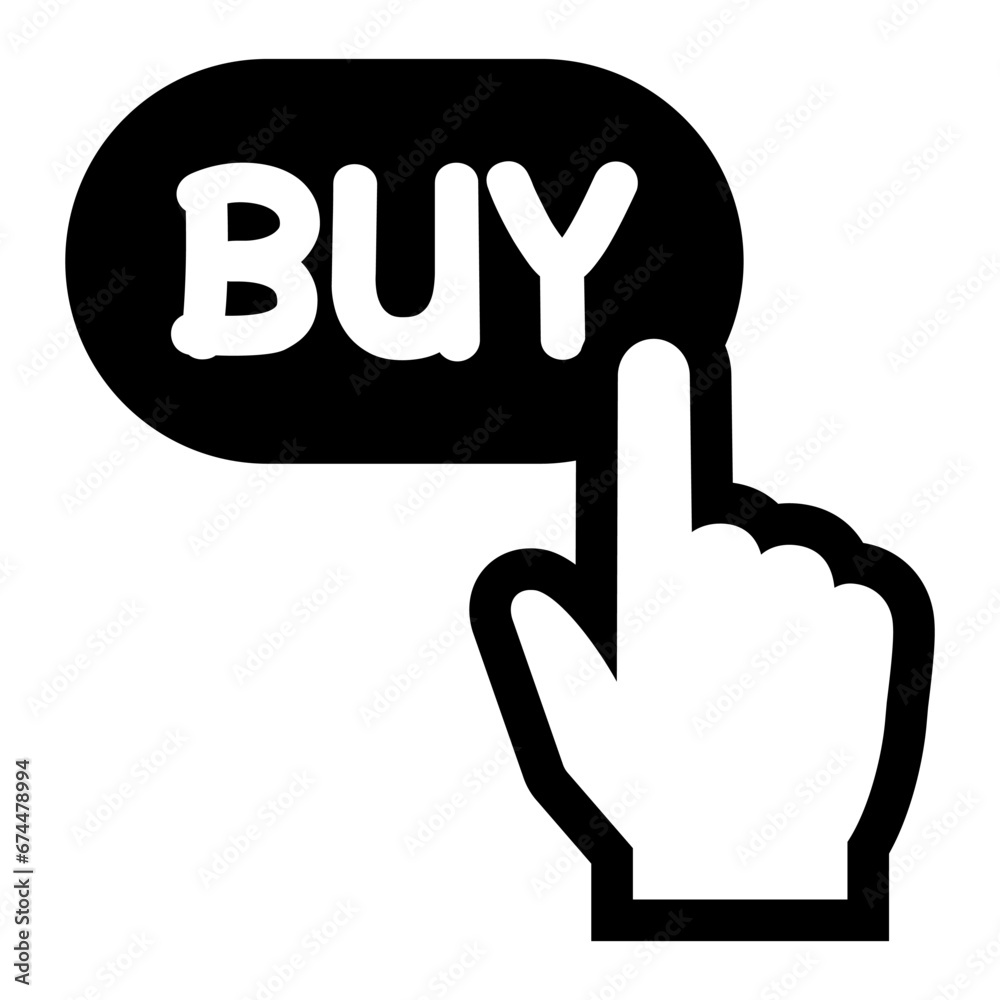 Obraz premium Online shopping, buy button icon