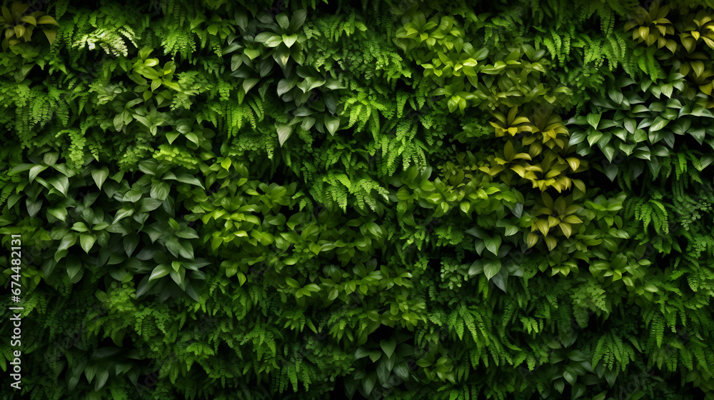 Green structure wall with leaves shadows. Background Green structure wall with leaves shadows. Background