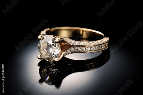 Radiant Diamond Ring Featuring Sparkling Diamonds Diamond Ring With Diamonds