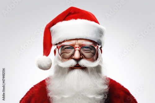 Realistic D Rendering Of Santa Claus On White Background