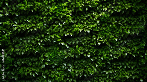 Green structure wall with leaves shadows. Background © Dennis
