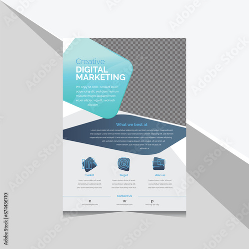 Creative Digital Marketing Business Flyer.