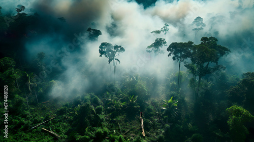 ecological problems related to fires   a bird s-eye view from a drone