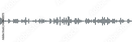 podcast sound waveform pattern for radio audio  music player  video editor  voise message in social media chats  voice assistant  recorder. vector illustration