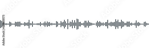 podcast sound waveform pattern for radio audio, music player, video editor, voise message in social media chats, voice assistant, recorder. vector illustration